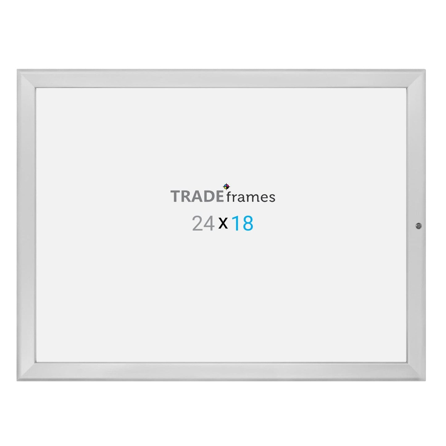18x24 Silver TRADEframe Locking - 1.25" Profile - Snap Frames Direct