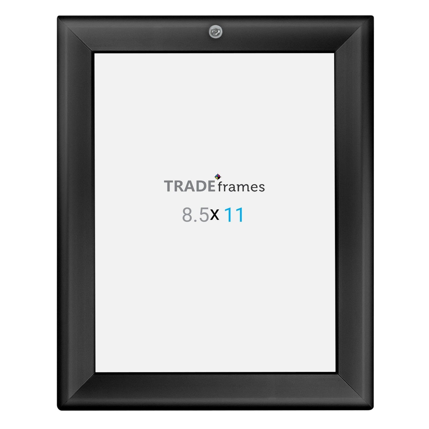 8.5x11 Black TRADEframe Locking - 1.25" Profile - Snap Frames Direct
