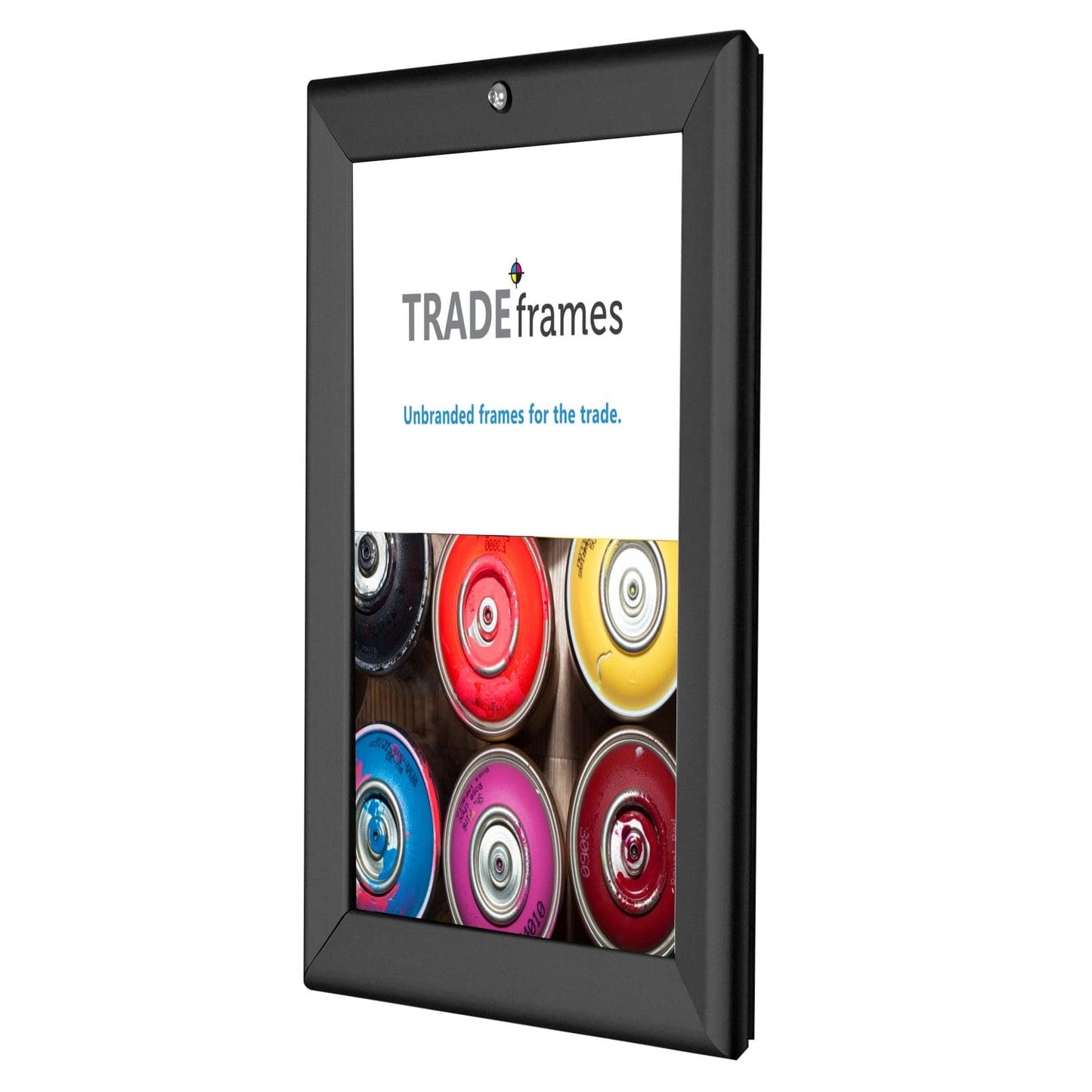 8.5x11 Black TRADEframe Locking - 1.25" Profile - Snap Frames Direct