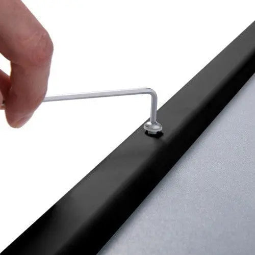 Black locking snap frame poster size 27X40 - 1.25 inch profile - Snap Frames Direct