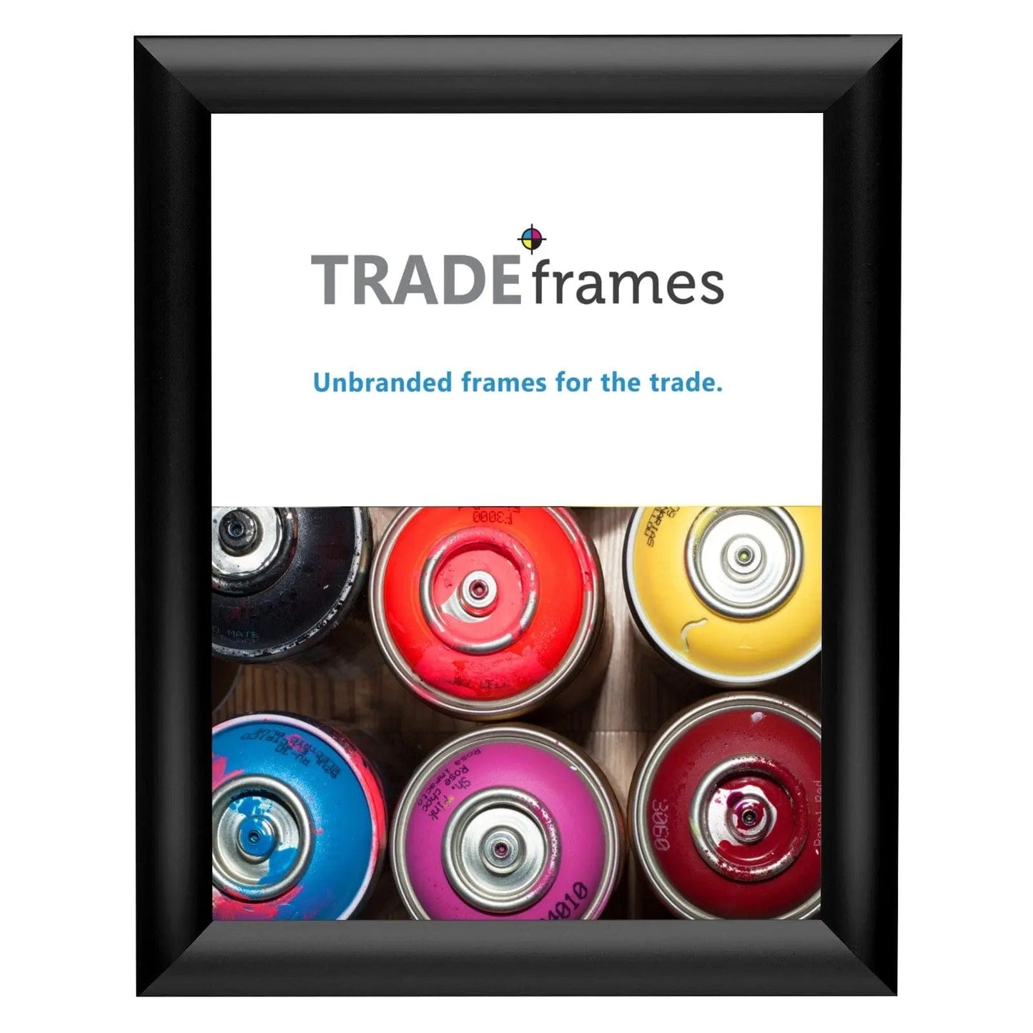 8.5x11 Inches Black Snap Frame - 1" Profile - Snap Frames Direct