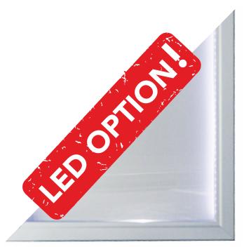 Midi Sliding Doors Noticeboard - Cork - Round Corners