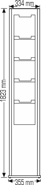 Totem Brochure Stand - 2 Sided