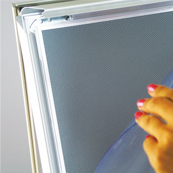 B0 Silver Indoor Sidewalk Sign - 25MM Profile