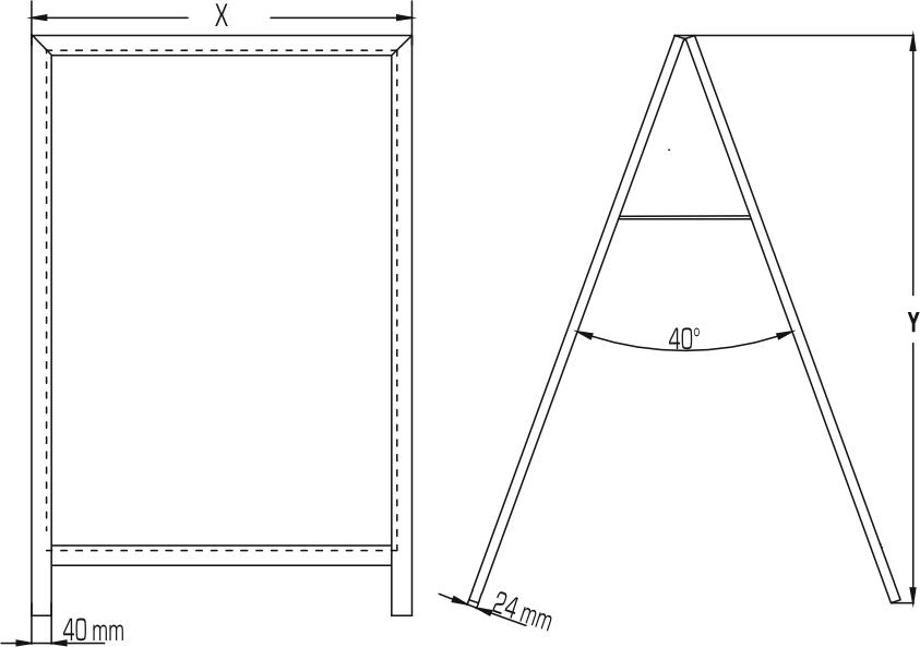 Chalk A-Board Slide-In
