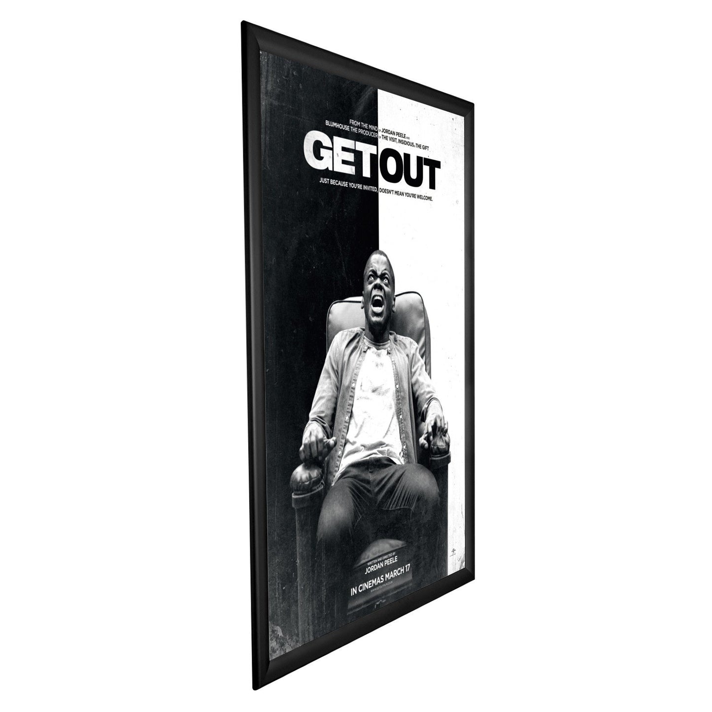 27x40 Black LED Movie Poster Frame 1.38 Inch