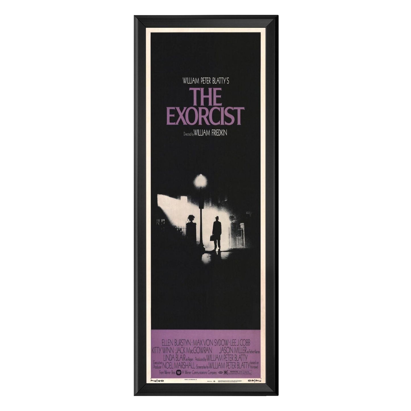 Black snap frame poster size 14X36 - 1 inch profile - Snap Frames Direct