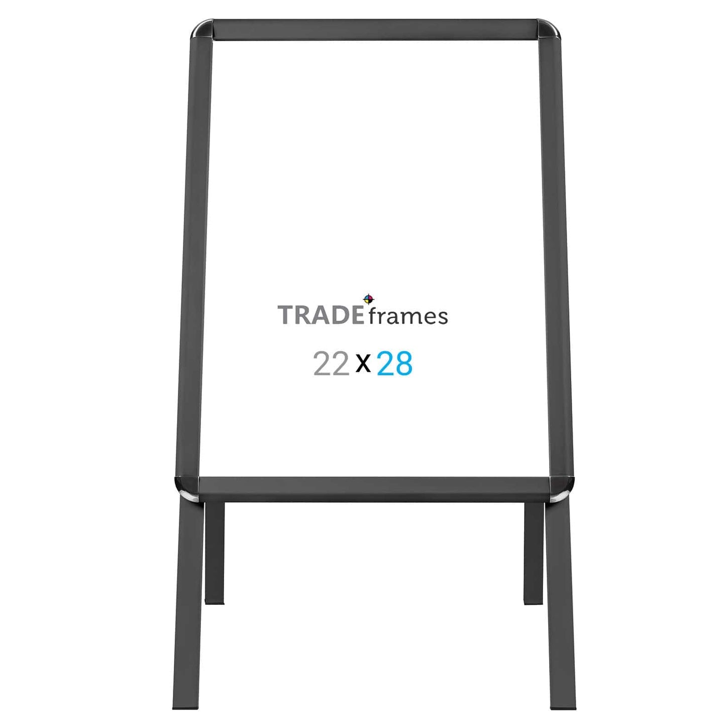 22x28 Black Sidewalk Sign - 1.25" Profile - Snap Frames Direct