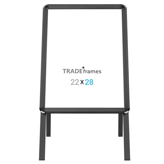 22x28 Black Sidewalk Sign - 1.25" Profile - Snap Frames Direct