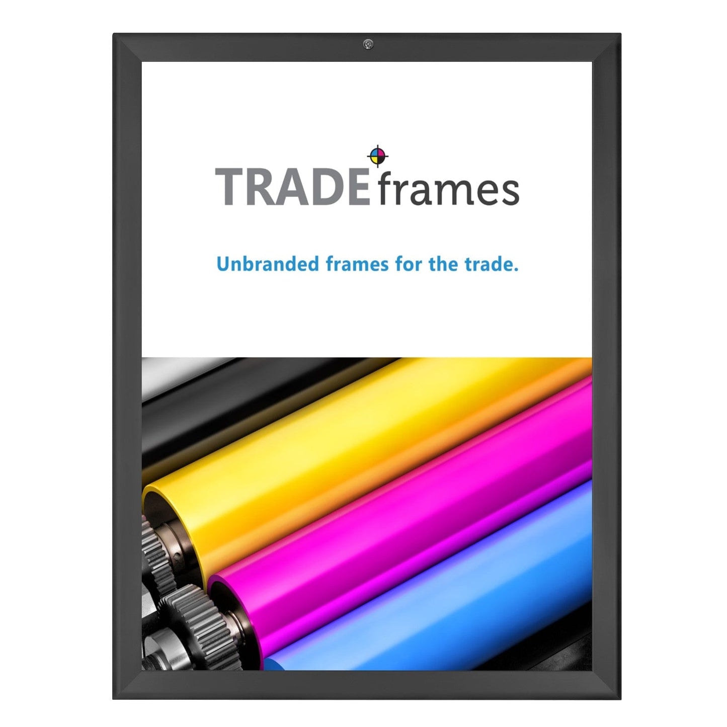 18x24 Black TRADEframe Locking - 1.25" Profile - Snap Frames Direct