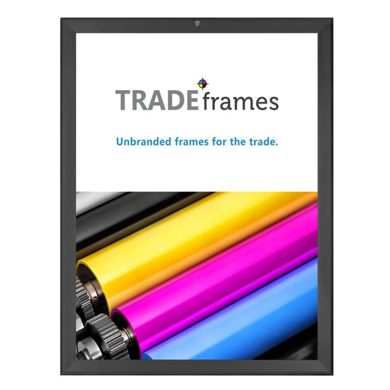 18x24 Black TRADEframe Locking - 1.25" Profile - Snap Frames Direct