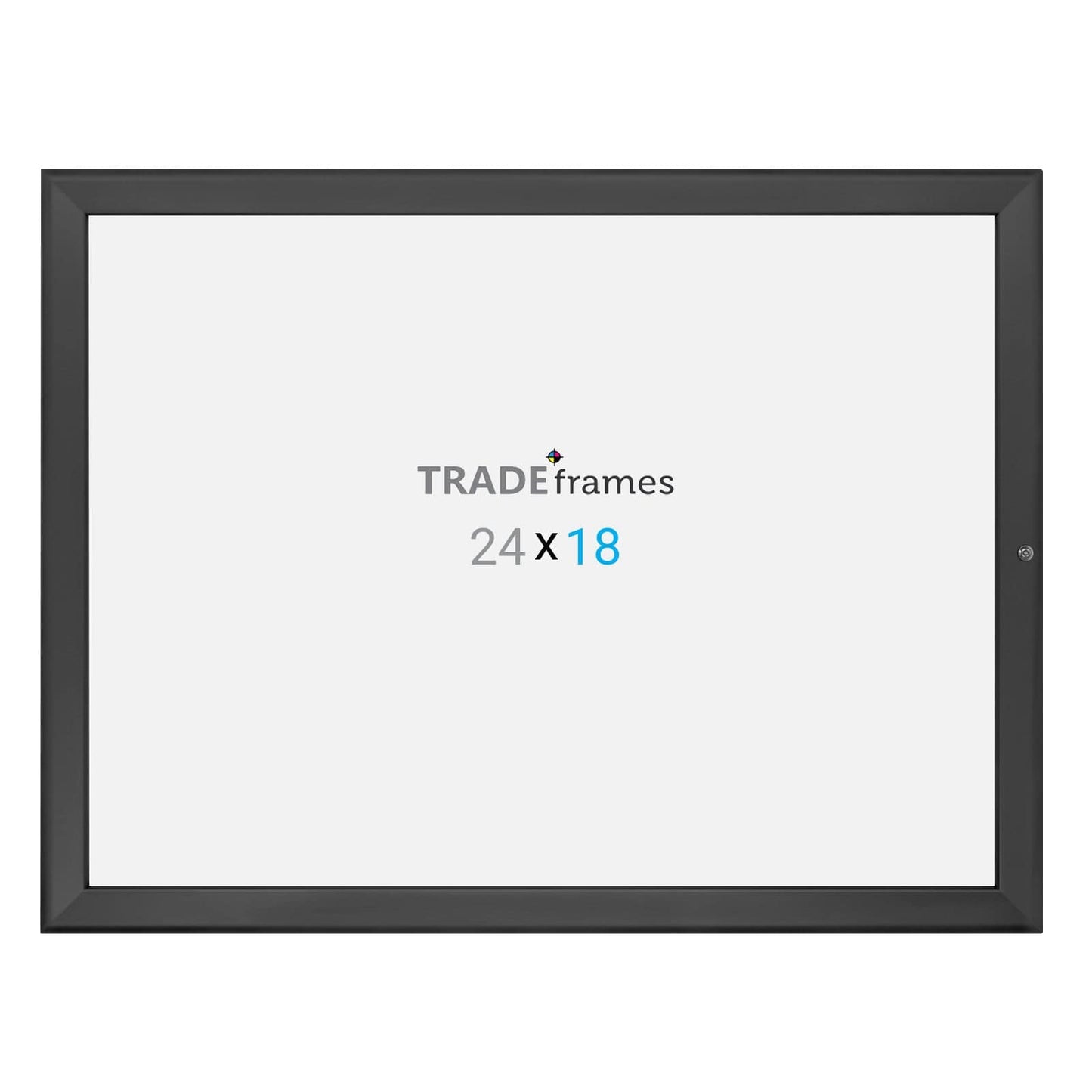 18x24 Black TRADEframe Locking - 1.25" Profile - Snap Frames Direct