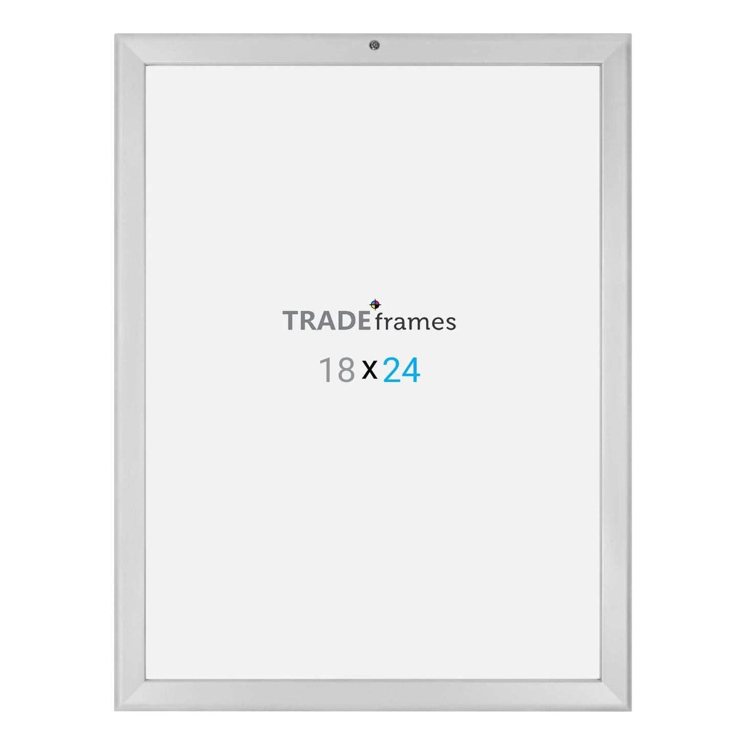 18x24 Silver TRADEframe Locking - 1.25" Profile - Snap Frames Direct