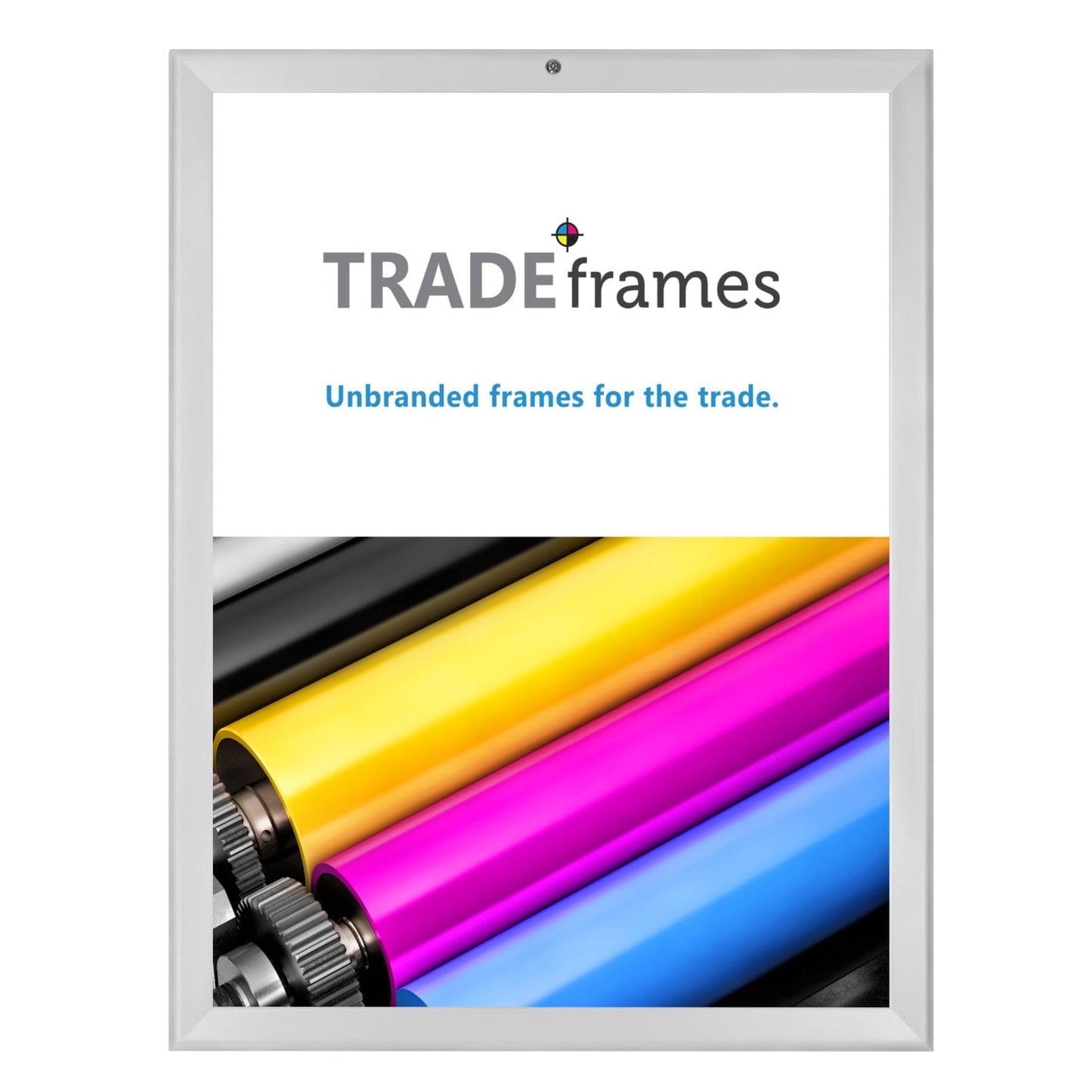18x24 Silver TRADEframe Locking - 1.25" Profile - Snap Frames Direct
