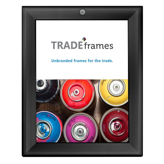 8.5x11 Black TRADEframe Locking - 1.25" Profile - Snap Frames Direct