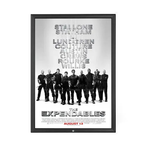 Black locking snap frame poster size 27X40 - 1.25 inch profile - Snap Frames Direct
