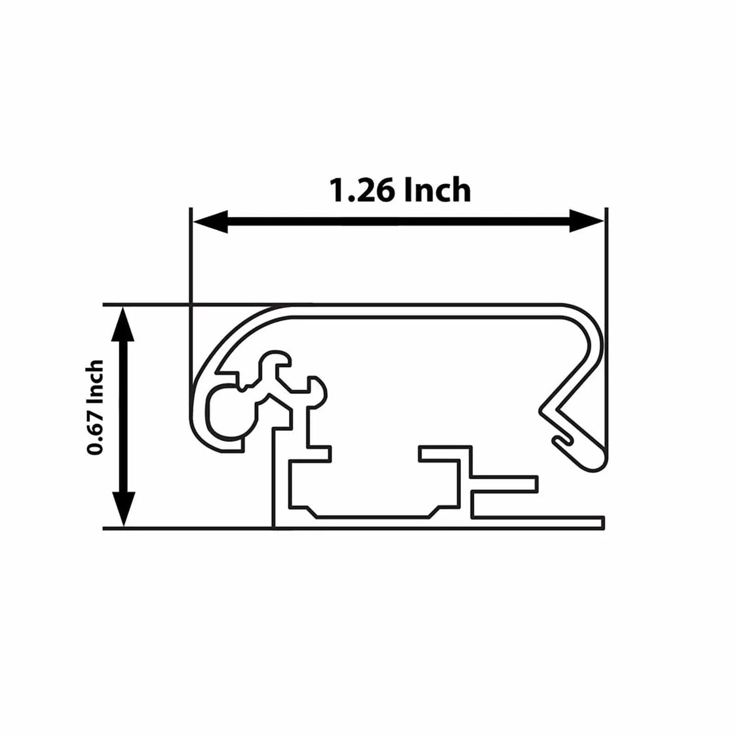 Black locking snap frame poster size 27X40 - 1.25 inch profile - Snap Frames Direct