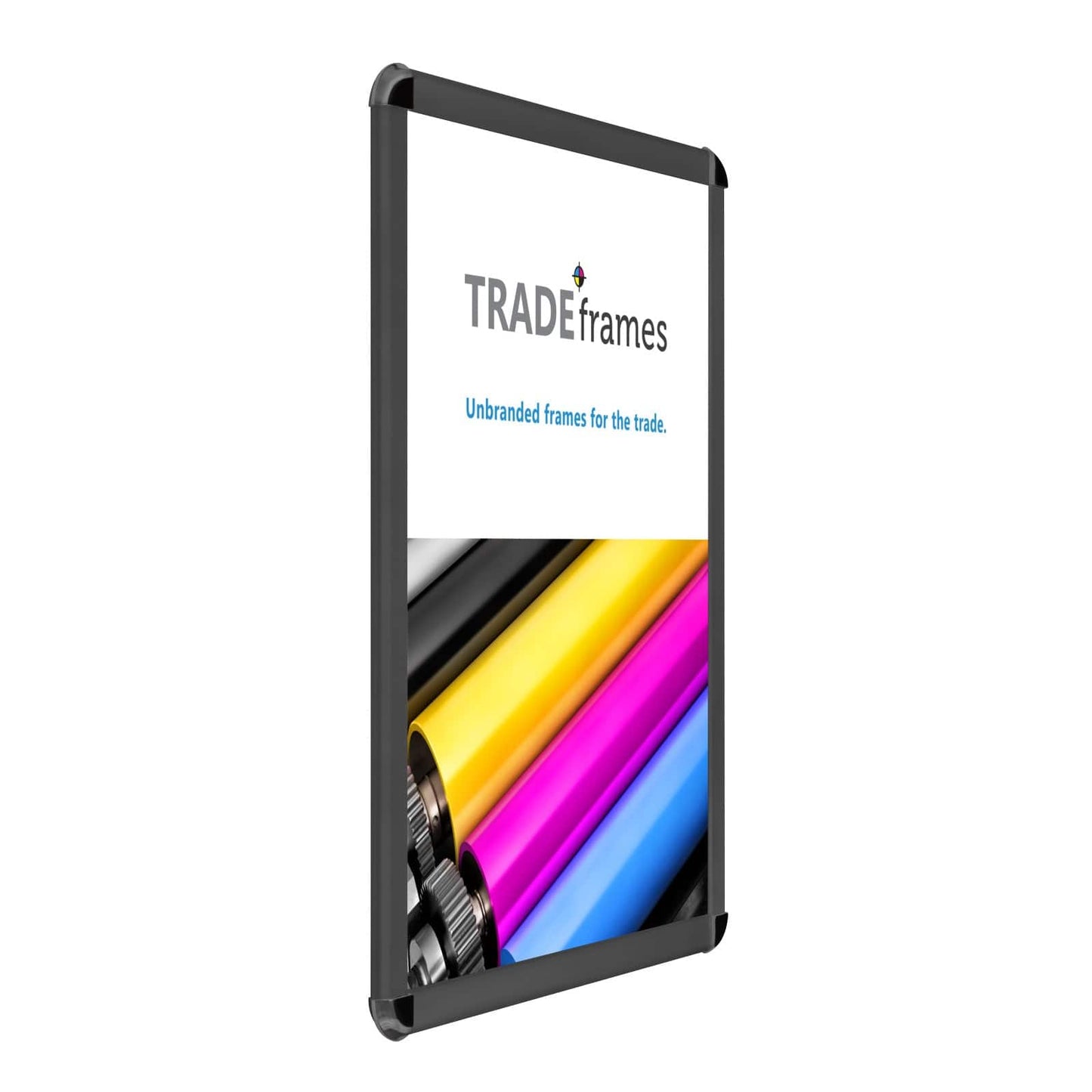 18x24 Black TRADEframe Round-Cornered - 1.25" Profile - Snap Frames Direct