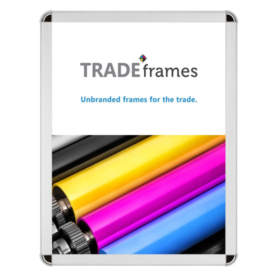 18x24 Silver TRADEframe Round-Cornered - 1.25" Profile - Snap Frames Direct