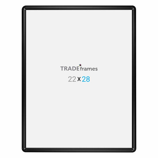 22x28 Black TRADEframe Round-Cornered - 1" Profile - Snap Frames Direct