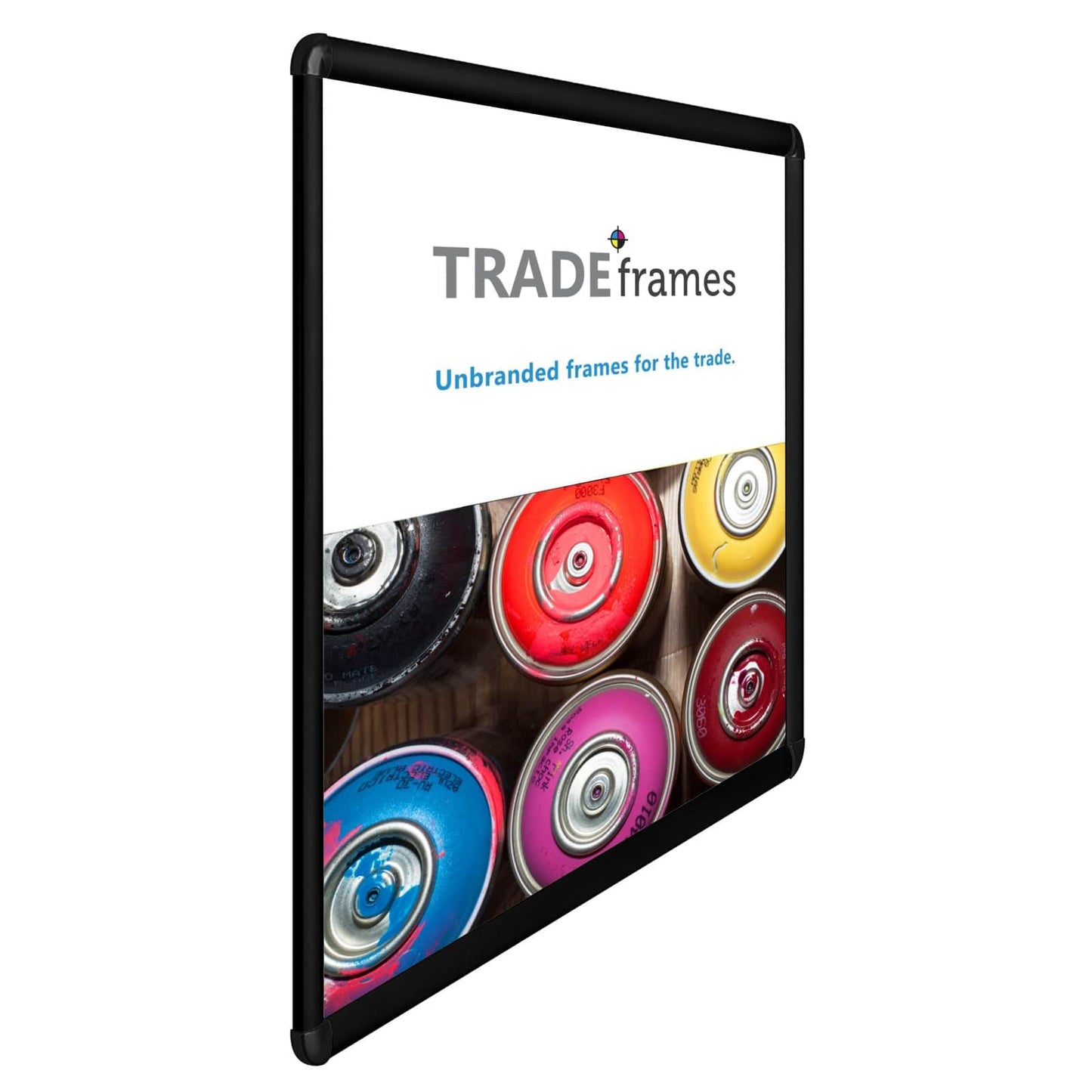 22x28 Black TRADEframe Round-Cornered - 1" Profile - Snap Frames Direct