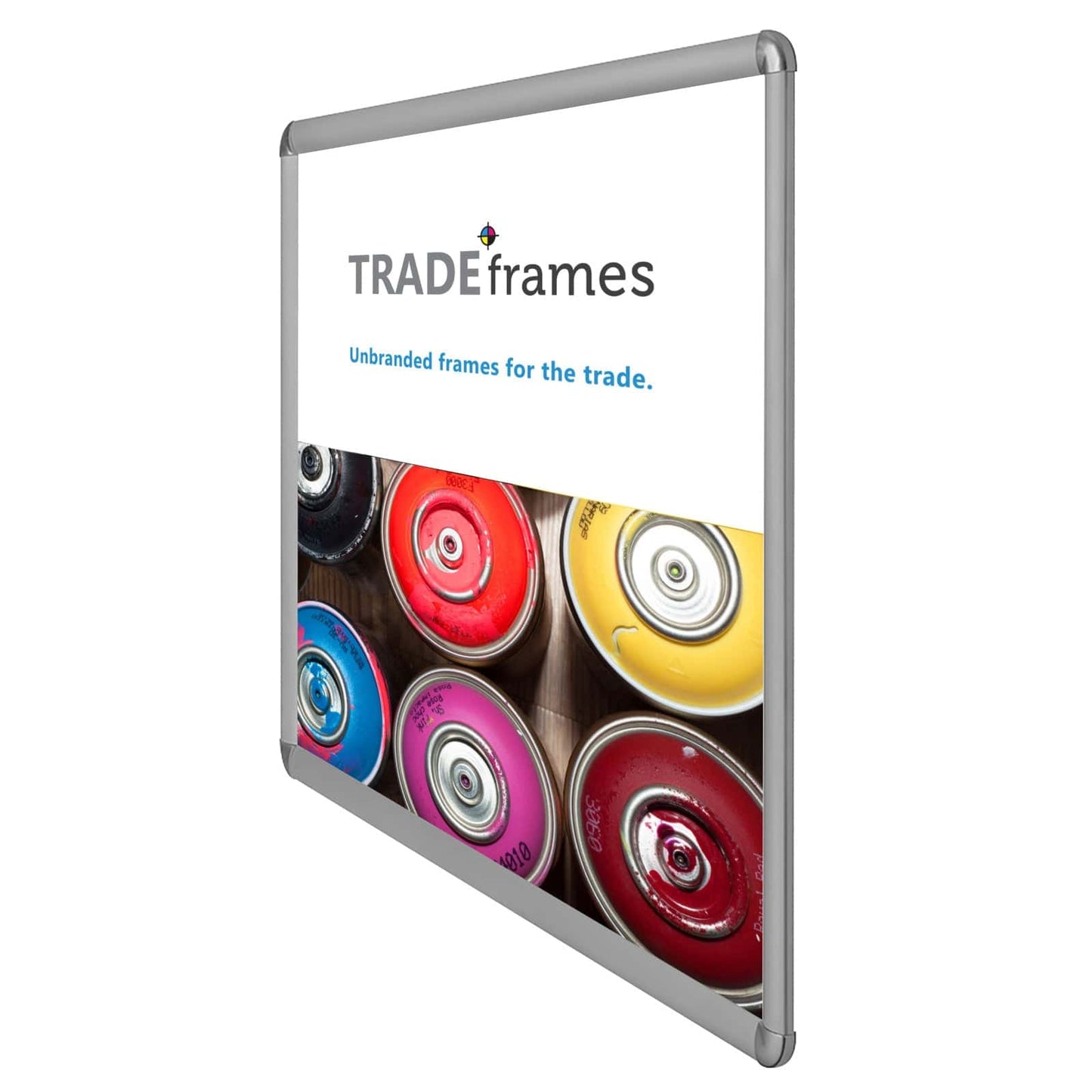 22x28 Silver TRADEframe Round-Cornered - 1" Profile - Snap Frames Direct