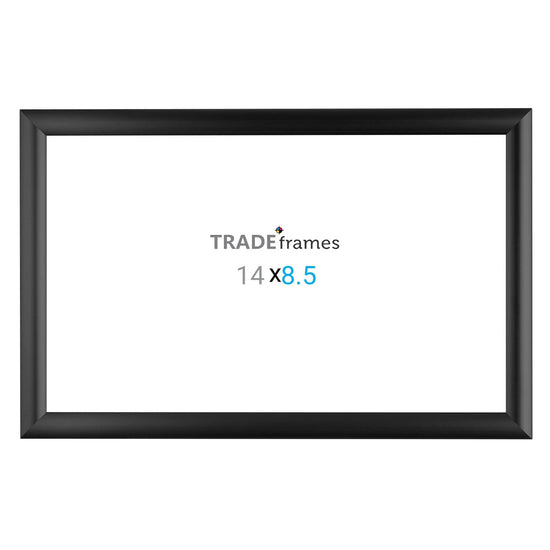 8.5x14 Inches Black Snap Frame - 1" Profile - Snap Frames Direct