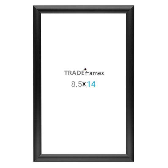 8.5x14 Inches Black Snap Frame - 1" Profile - Snap Frames Direct