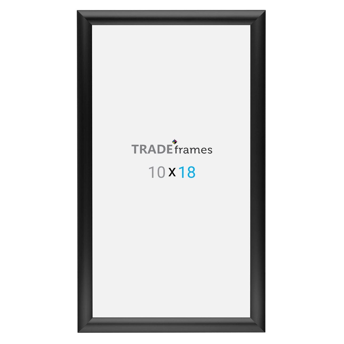 10x18 Inches Black Snap Frame - 1" Profile - Snap Frames Direct