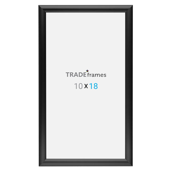 10x18 Inches Black Snap Frame - 1" Profile - Snap Frames Direct