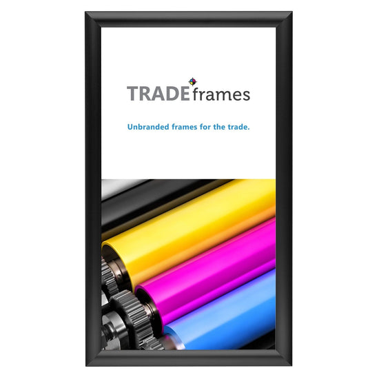 10x18 Inches Black Snap Frame - 1" Profile - Snap Frames Direct