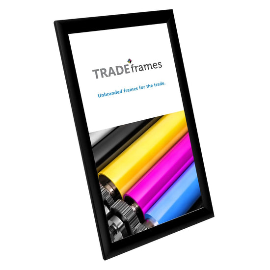 10x18 Inches Black Snap Frame - 1" Profile - Snap Frames Direct