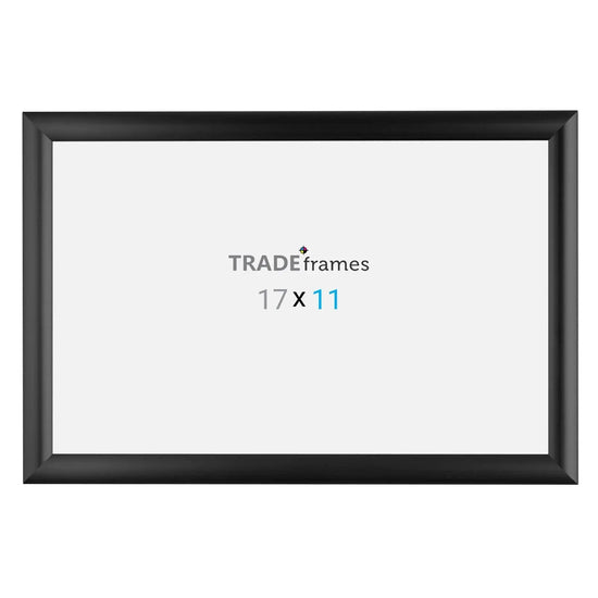11x17 Inches Black Snap Frame - 1" Profile - Snap Frames Direct