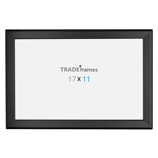 11x17 Inches Black Snap Frame - 1.25" Profile - Snap Frames Direct