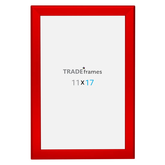 11x17  TRADEframe Red Snap Frame 11x17 - 1.25 inch profile - Snap Frames Direct