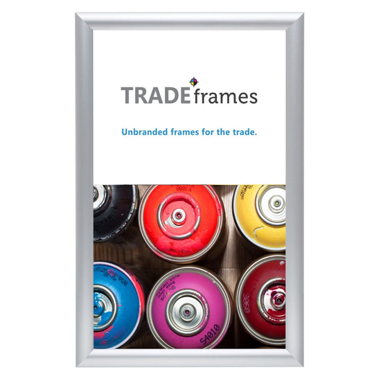 8.5x14 Silver Snap Frame - 1" Profile - Snap Frames Direct