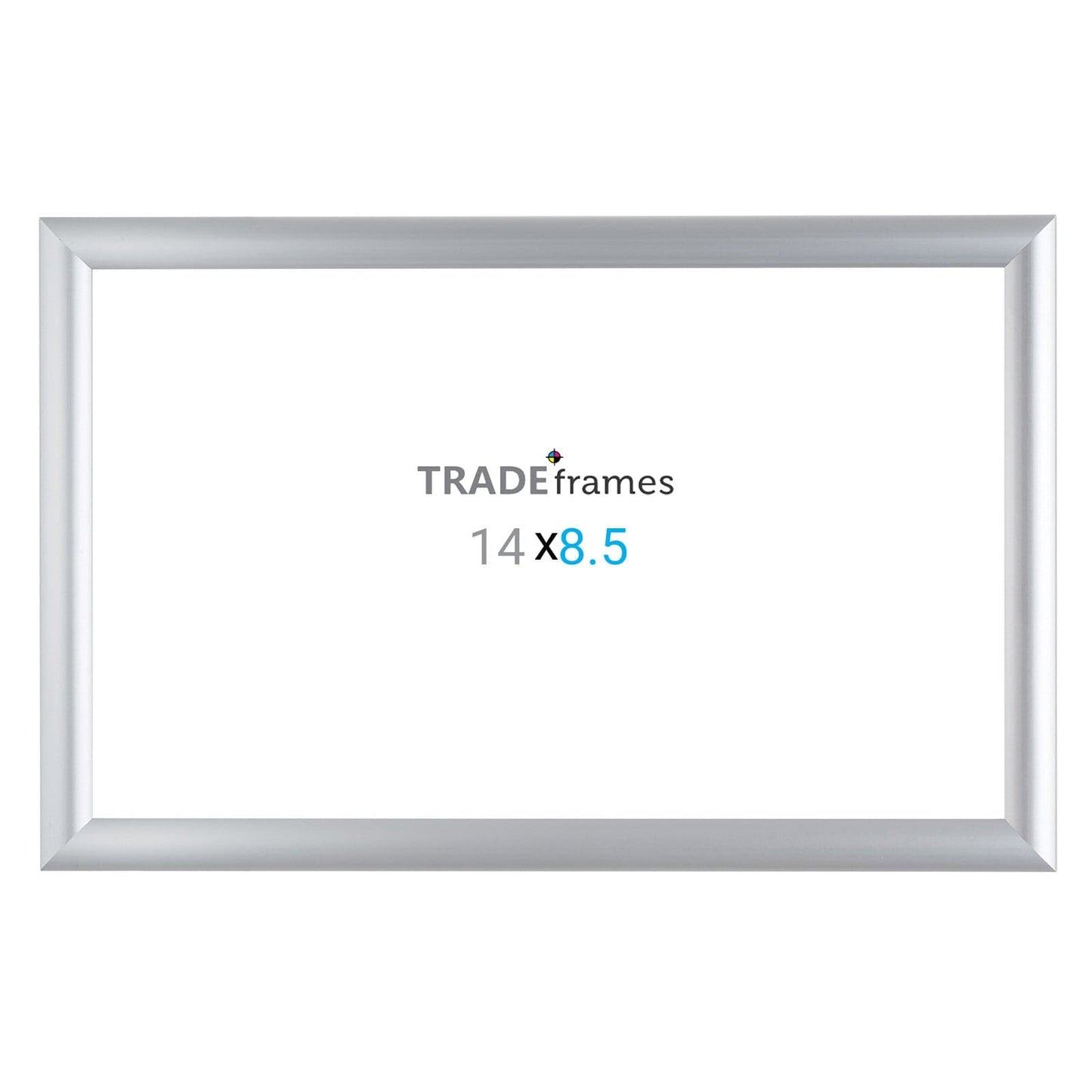 8.5x14 Silver Snap Frame - 1" Profile - Snap Frames Direct