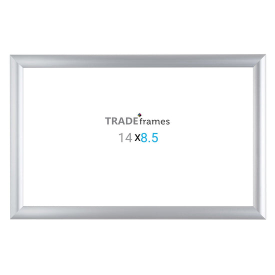 8.5x14 Silver Snap Frame - 1" Profile - Snap Frames Direct