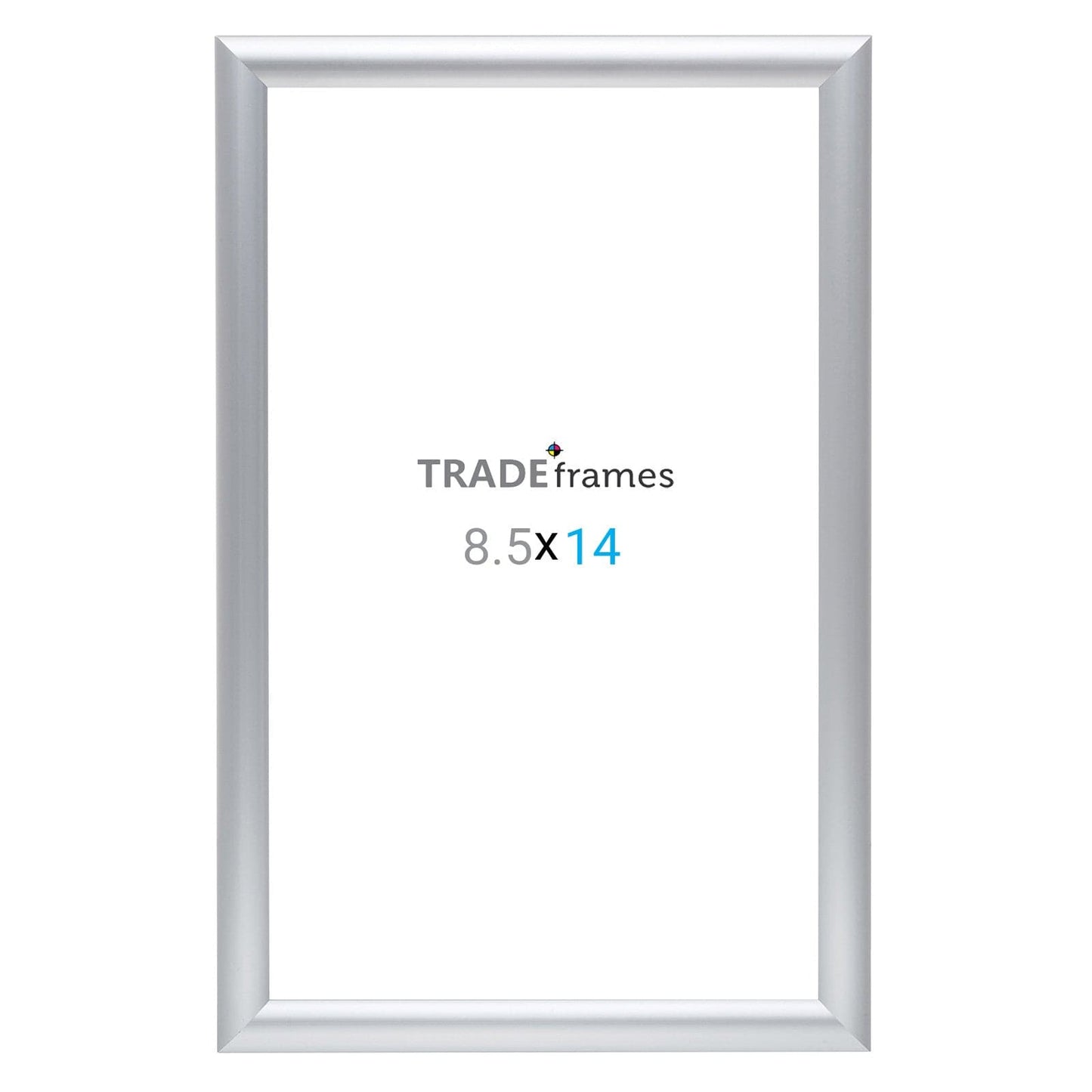 8.5x14 Silver Snap Frame - 1" Profile - Snap Frames Direct