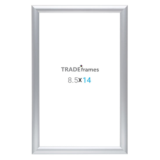 8.5x14 Silver Snap Frame - 1" Profile - Snap Frames Direct