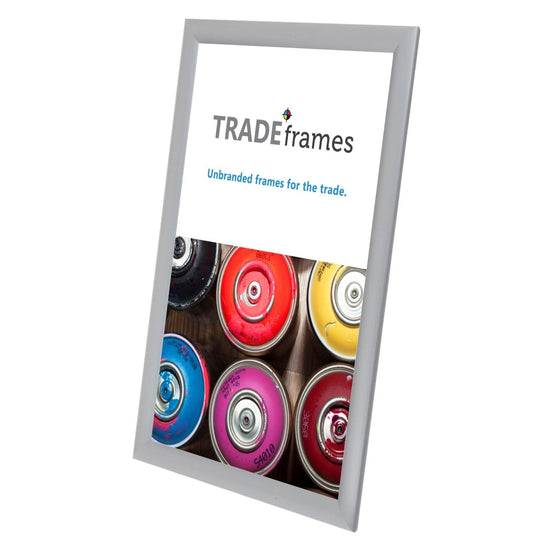 11x17 Inches Silver Snap Frame - 1" Profile - Snap Frames Direct