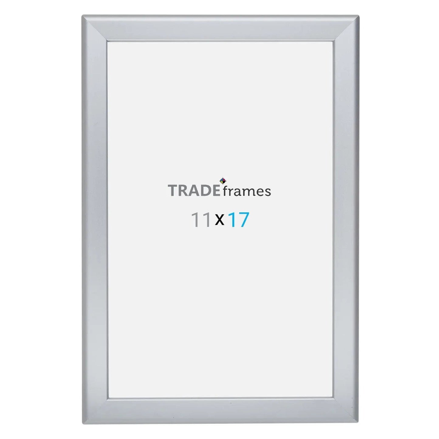 11x17 Inches Silver Snap Frame - 1.25" Profile - Snap Frames Direct