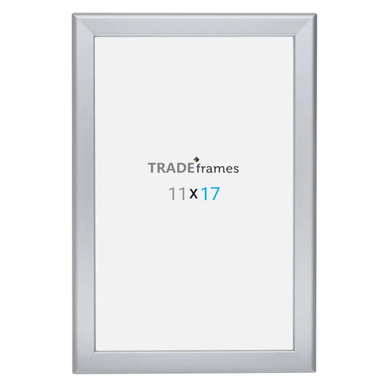 11x17 Inches Silver Snap Frame - 1.25" Profile - Snap Frames Direct