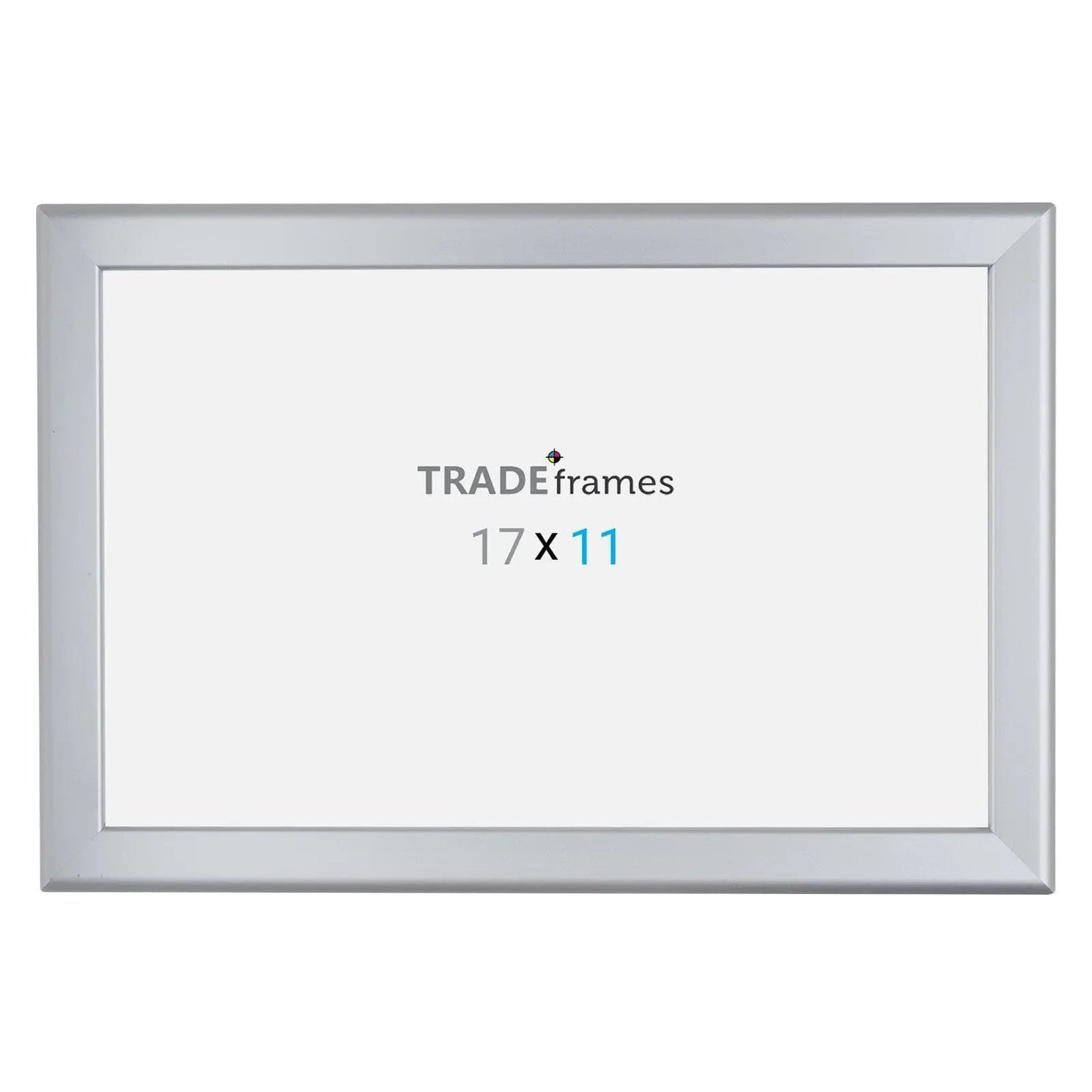 11x17 Inches Silver Snap Frame - 1.25" Profile - Snap Frames Direct