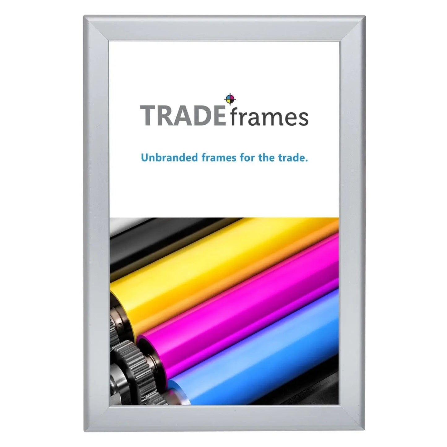 11x17 Inches Silver Snap Frame - 1.25" Profile - Snap Frames Direct