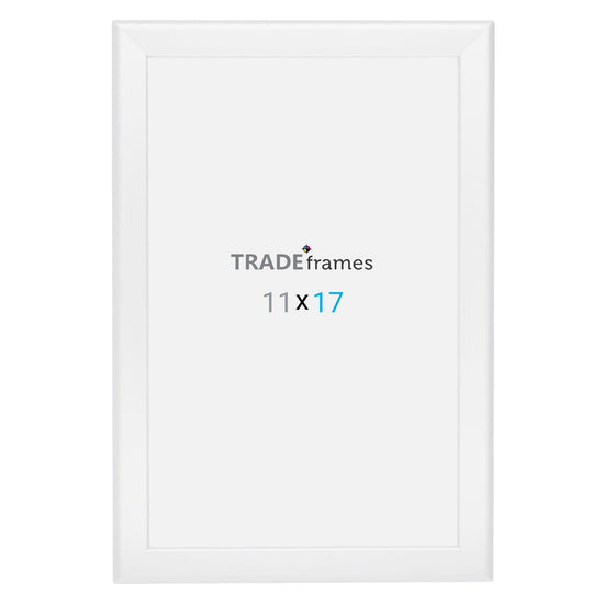 11x17 TRADEframe White Snap Frame 11x17 - 1.25 inch profile - Snap Frames Direct