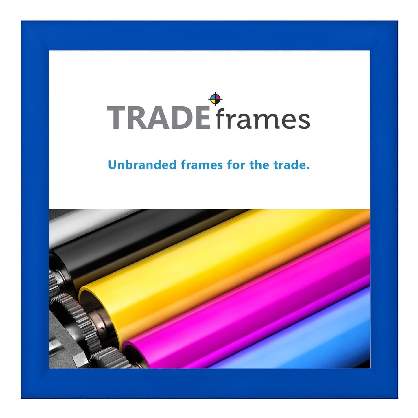 36x36  TRADEframe Blue Snap Frame 36x36 - 1.2 inch profile - Snap Frames Direct