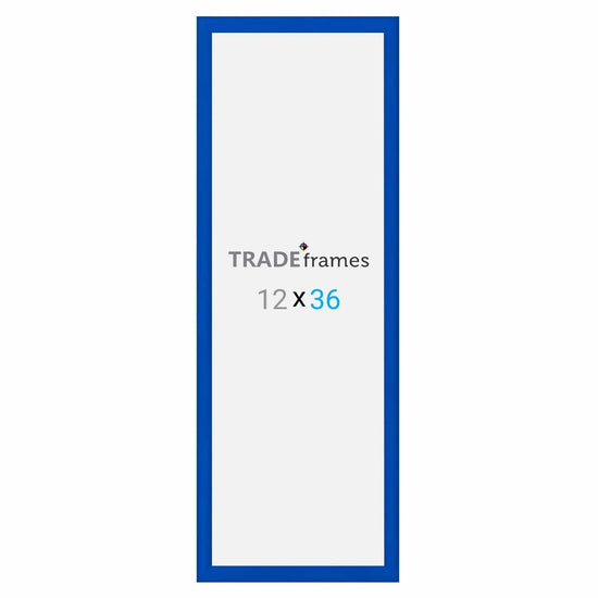 12x36  TRADEframe Blue Snap Frame 12x36 - 1.2 inch profile - Snap Frames Direct