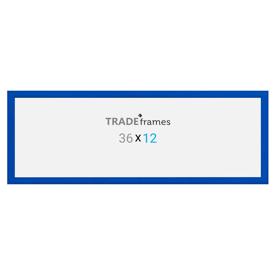 12x36  TRADEframe Blue Snap Frame 12x36 - 1.2 inch profile - Snap Frames Direct
