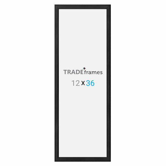 12x36 TRADEframe Black Snap Frame 12x36 - 1.2 inch profile - Snap Frames Direct